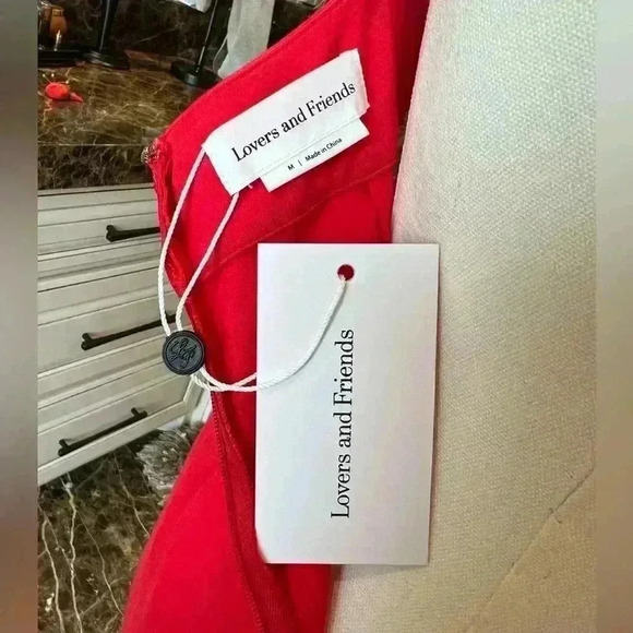 NWT- LOVERS AND FRIENDS Cece Gown in Red Rose- Size-medium - Picture 9 of 11